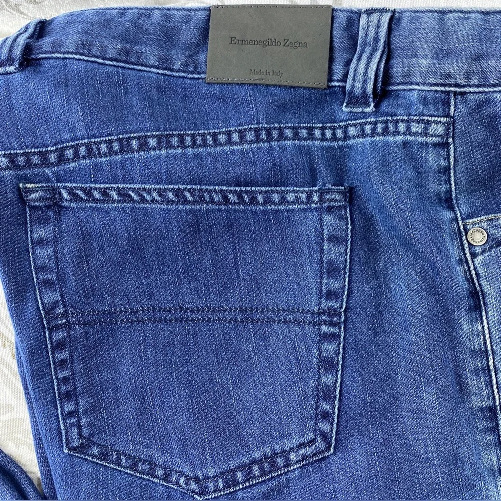 ERMENEGILDO ZEGNA COTTON‎ & SILK JEANS 42 X 35 MADE in ITALY